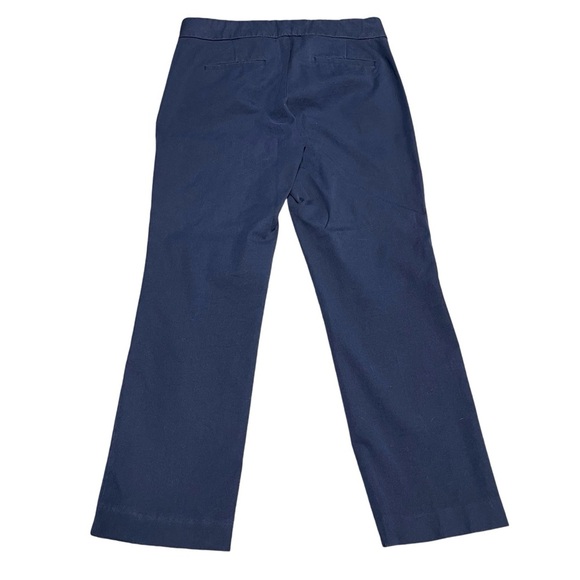 J. Crew Women’s Navy 4 Campbell Mid Rise Ankle Trouser with Two Way Stretch EUC - Picture 4 of 14